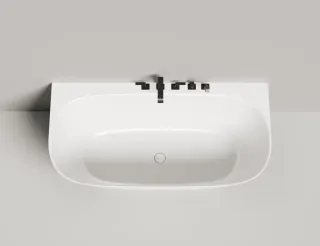 Ванна из искусственного камня Salini Sofia Wall S-Sense 102517G 160x80см белый глянцевый